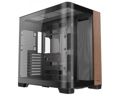 CAJA ANTEC C8 CURVE WOOD E-ATX NEGRO 2XVENT 160 MM 1X140MM 2XUSB SN FUENTE