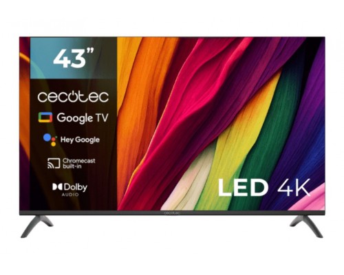 TELEVISION LED DE 43" CECOTEC 4K UHD GOOGLE TV HDMI USB GOOGLE VOICE CHROMECAST