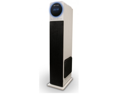 Talius altavoz torre Nina 60W con bluetooth, radio FM, USB, SD y mando a distancia white