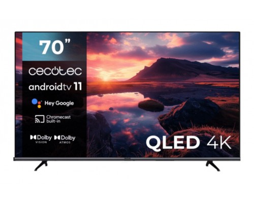 TELEVISIONN QLED 70"? 4K UHD ANDROID TV 11 CHROMECAST GOOGLE ASSISTANT