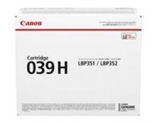 CANON Toner  039H i-SENSYS LBP351x LBP352x 25.000p. Alta capacidad