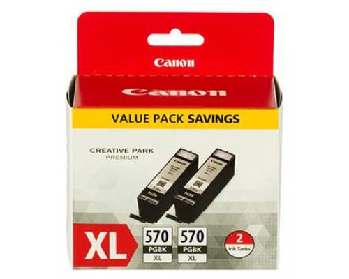 CANON Cartucho Negro PGI570PGBK XL Pixma MG6850  Twin pack (en Blister)