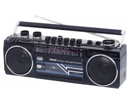 RADIO GRABADORA TREVI USB SD BLUETOOTH CASSETTE RR 501 BT NEGRO