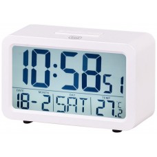 RELOJ DESPERTADOR TREVI SLD 3P60 DIGITAL ALARM CLOCK WHITE