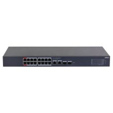 (CS4220-16GT-240) DAHUA SWITCH POE 16 PUERTOS GIGABIT + 2 UPLINK GIGABIT RJ45 + 2SFP GIGABIT 240W MANAGED CLOUD L2 (Espera 4 dias)