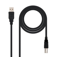 USB 2.0, A/M-B/M, 1.8 m, Negro USB 2.0, A/M-B/M, 1.8 m, Negro