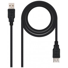 CABLE USB 2.0 TIPO AM-AH NEGRO 1.0 M NANOCABLE