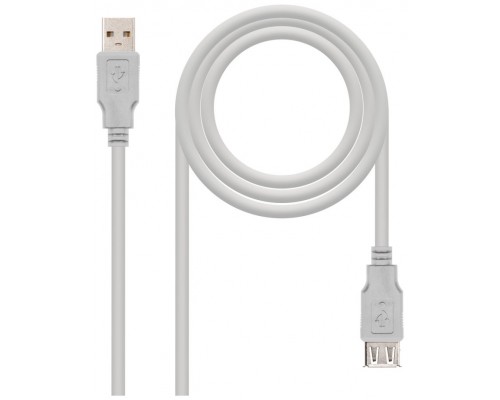 CABLE USB 2.0 TIPO AM-AH BEIGE 3.0 M NANOCABLE