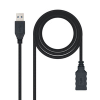 NANOCABLE CABLE USB 3.0, TIPO A/M-A/H, NEGRO, 1.0 M, 1 m, USB A, USB A, USB 3.2 Gen 1 (3.1 Gen 1), Macho/Hembra, Negro NANOCABLE CABLE USB 3.0, TIPO A/M-A/H, NEGRO, 1.0 M, 1 m, USB A, USB A, USB 3.2 Gen 1 (3.1 Gen 1), Macho/Hembra, Negro