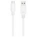 NANOCABLE CABLE USB 2.0 3A, TIPO USB-C/M-A/M, BLANCO, 1.5 M