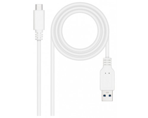 CABLE USB 3.1 GEN2 10Gbps 3A USB-C/M-A/M BLAN 0.5M