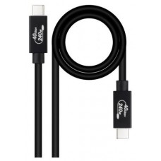 NANOCABLE CABLE USB 4 GEN3x2 40Gbps 5A/240W, USB-C M/M 1.8 M