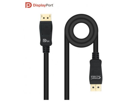 Cable Displayport con DP macho en ambos extremos.