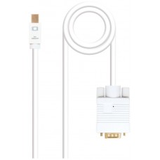 Nanocable - Cable Mini DisplayPort/M a VGA/M - Blanco