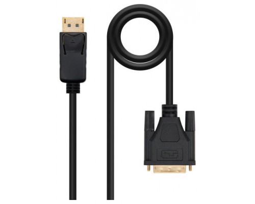 Cable conversor DisplayPort macho en un extremo y DVI