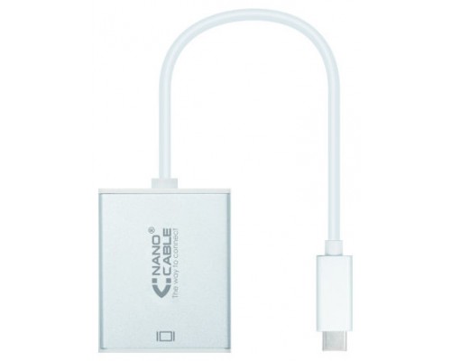 Nanocable - Conversor USB-C/M a VGA/H - 10cm - Color