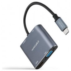 CONVERSOR USB-C A HDMI/VGA/USB3.0/PD 10.16.4304Tu