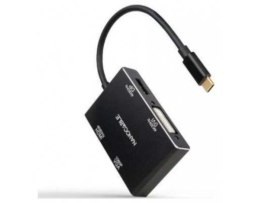 CONVERSOR USB-C A HDMI/H-DVI/H-DP/H-VGA/H 10CM NANOCABLE (Espera 4 dias)