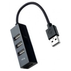 HUB USB 2.0 NANOCABLE 4xUSB2.0 USB-A/M-USB2.0/H NEGRO