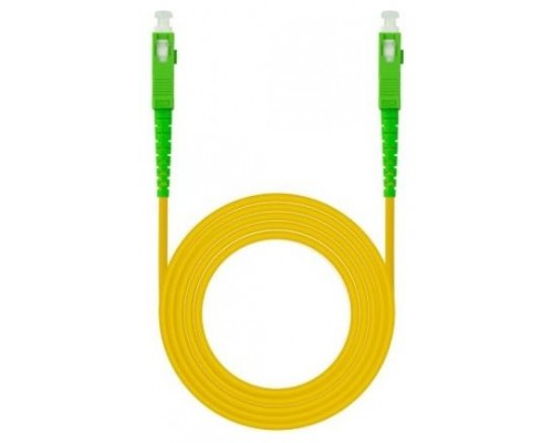 CABLE FIBRA SC/APC-SC/APC MONOMODO LSZH AMARI.120M