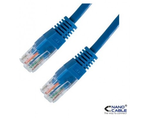 Nanocable 10.20.0105-BL cable de red Azul 5 m Cat5e U/UTP (UTP) (Espera 4 dias)