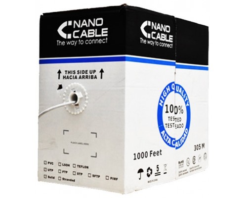 Nanocable - Cable de red bobina 305m RJ45 Cat.6 FTP