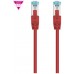 CABLE DE RED LATIGUILLO 600MHZ LSZH SFTP PIMF CAT7 AWG26 0.25 M ROJO NANOCABLE (Espera 4 dias)