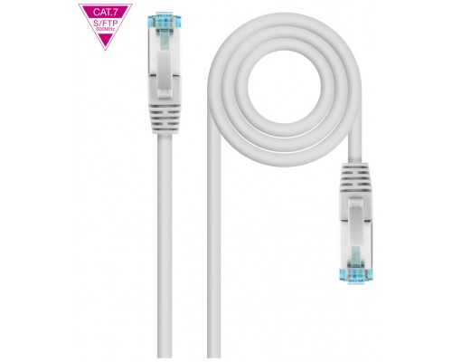 NANOCABLE CABLE RED CAT.7 LSZH SFTP PIMF AWG26 BLANCO 50 CM