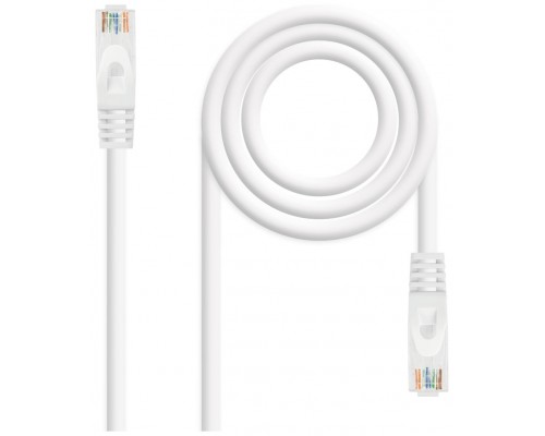 CABLE DE RED LATIGUILLO RJ45 UTP CAT6A AWG24 LSZH 0.25 M BLANCO NANOCABLE (Espera 4 dias)