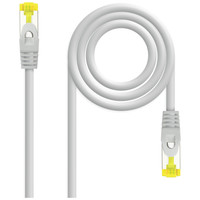 NANOCABLE Cable de red latiguillo RJ45 LSZH Cat.6A SFTP AWG26, Gris, 1.0 m, 1 m, Cat6a, SF/UTP (S-FTP), RJ-45, RJ-45, Gris