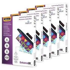 PACK 500 FUNDAS PLASTIFICAR 80 MICRAS BRILLO A4 (216X303 MM) FELLOWES 100142462 (Espera 4 dias)