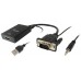 Adaptador Vga Macho A Hdmi Hembra Con Audio Jack