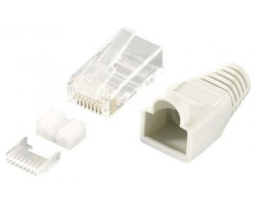 Equip Kit 100 Conectores RJ45 Cat.6 UTP con Protector y Guia