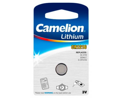 Boton Litio CR1216 3V (1 pcs) Camelion (Espera 2 dias)