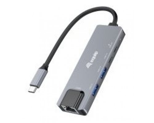 ADAPTADOR USB-C 3.2 A 2.5GBE ETHERNET RJ45  CON HUB
