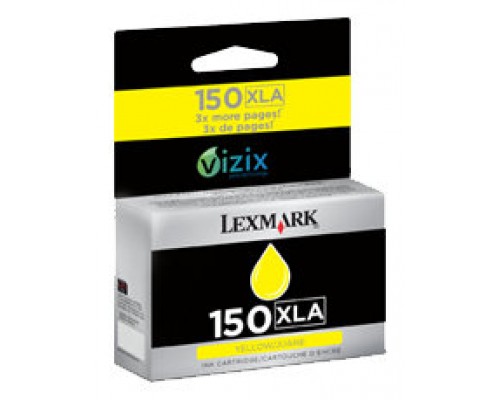Lexmark Cartucho de tinta amarilla Alto Rendimiento 150XLA