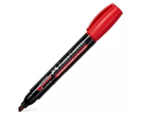 MARCADOR MULTIMARK WINNER 54-E ROJO PUNTA BISELADA Y SIN CLIP FABER CASTELL 153121 (Espera 4 dias)