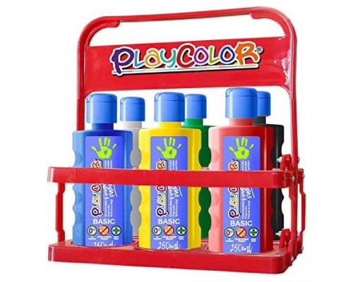 FINGER PAINT BASIC 40ML. 6 COLORES SURTIDOS PLAYCOLOR 17591. (Espera 4 dias)