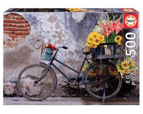 Educa Bicycle with flowers Puzzle rompecabezas 500 pieza(s) (Espera 4 dias)