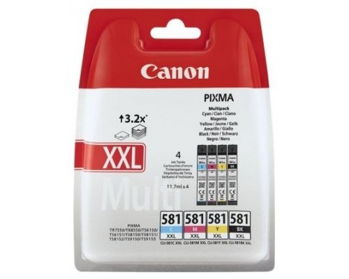 TINTA CANON MULTIPACK CLI581XXL CMYB (Espera 4 dias)