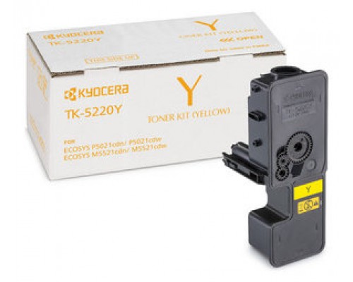 KYOCERA MITA TK-5220Y Toner amarillo ECOSYS M5521cdw, ECOSYS M5521cdn 1200pag