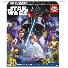 PUZZLE 3D 500 STAR WARS CLASSIC "3D LENTICULAR PUZZLE" EDUCA BORRAS 20052 (Espera 4 dias)