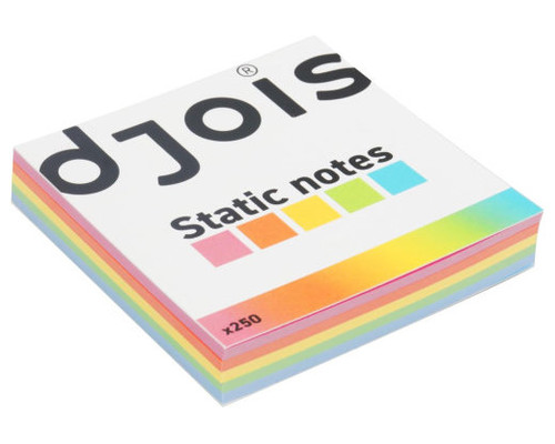 BLOC 250 NOTAS ELECTROST&Aacute;TICAS (S) 75X75MM. 5 COLORES SURTIDOS TARIFOLD 200610 (Espera 4 dias)