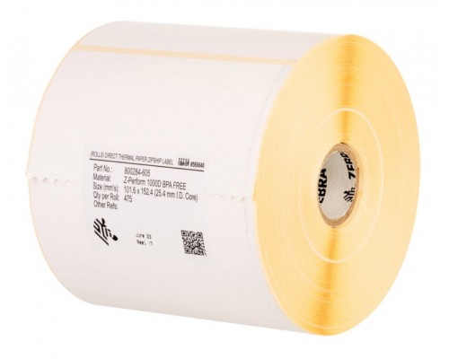 ETIQUETAS ZEBRA  Z-PERFORM 1000T 105x148MM ( CAJA 4 ROLLOS)1127ETIQUETAS ROLLO