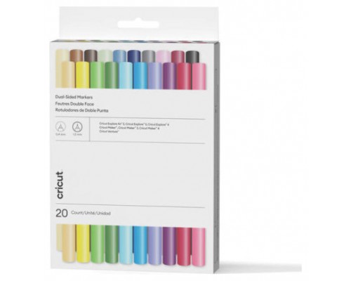 Cricut 2011824 marcador 20 pieza(s) Punta fina Colores surtidos (Espera 4 dias)