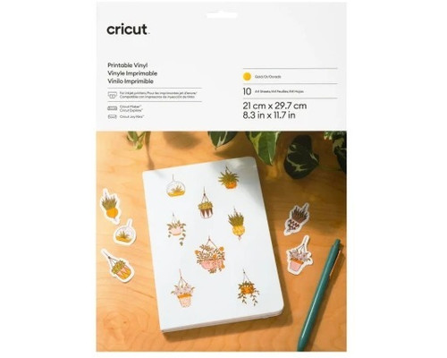 CRICUT PRINTABLE VINYL A4 - 10 (Espera 4 dias)