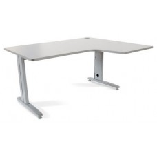 MESA DE OFICINA SERIE METAL FORMA L DERECHA 160X120 GRIS / GRIS ROCADA 2051AC02 (Espera 4 dias)