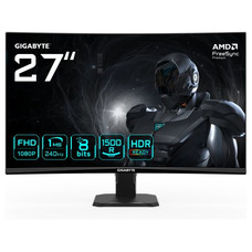 MONITOR GIGABYTE 27" GS27FC2,CURVO,VA 1500R,1920X1080 (FHD),0.31PP,3000:1,1MS,240HZ,2HDMI+1DP (Espera 4 dias) MONITOR GIGABYTE 27" GS27FC2,CURVO,VA 1500R,1920X1080 (FHD),0.31PP,3000:1,1MS,240HZ,2HDMI+1DP (Espera 4 dias)