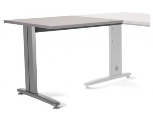 ALA PARA MESA DE OFICINA SERIE METAL 100X60 GRIS / GRIS ROCADA 2102AC02 (Espera 4 dias)