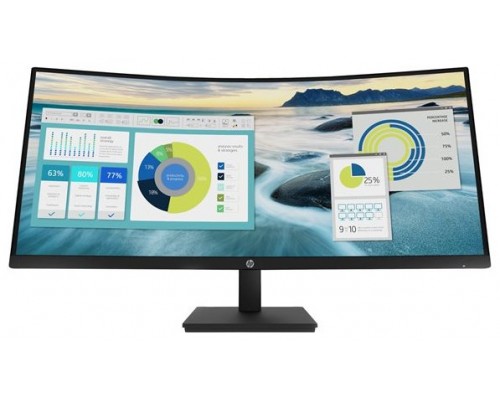 HP Monitor P34hc G4 / 34" / WQHD / HDMI-DisplayPort-USB(A)-USB(B)-USB(C) / Regulable Altura / Curvo